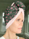 Grey and Pink Cheetah Print Organic Bamboo & 100% Cotton Luxury Hair Wrap Towel Hoody