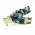 Blue Bayou Plaid Dog Collar