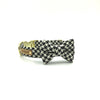 Houndstooth Print with Bow Dog Collar