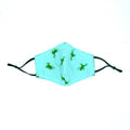 Reversible Blue and Green Froggy Face Mask Canadian Boutique Designs