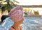 Pretty in Pink Print Organic Bamboo & 100% Cotton Luxury Hair Wrap Towel Hoody