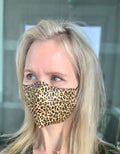 100% Silk Designer Animal Print Face Mask Canadian Boutique Designs