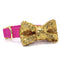 Sparkly Gold Bowtie Dog Collar ~ Snazzy!
