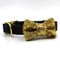 Sparkly Gold Bowtie Dog Collar ~ Snazzy!